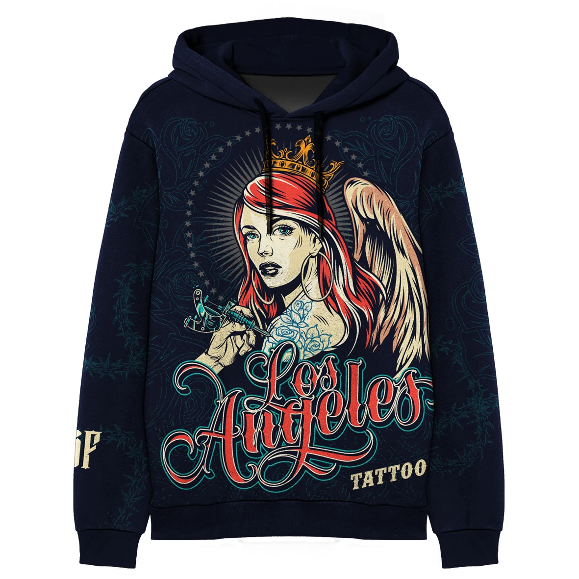 Худи мужское — Tattoo dark — макет · спереди