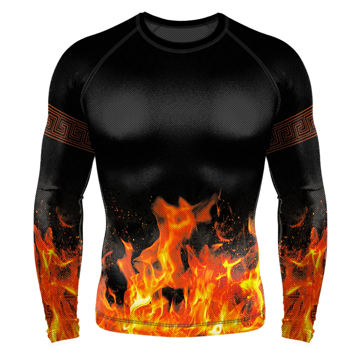 Рашгард мужской — Fire — макет · спереди